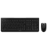 CHERRY DW 3000, Wireless Desktop Set, Multiple Layouts, 2.4 GHz RF Flat Design, Low-Noise Keys, Symmetrical Mouse, Black or Grey/White