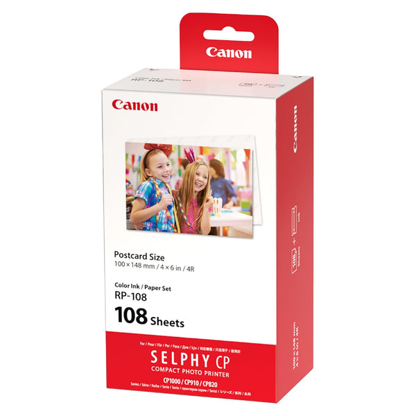 Canon RP 108IP - 1 - Print Ribbon Cassette and Paper kit - Black