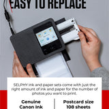 Canon RP 108IP - 1 - Print Ribbon Cassette and Paper kit - Black