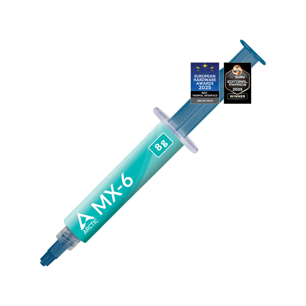 Arctic MX-6 (8 g) - Ultimate Performance Thermal Paste for CPU, Consoles, Graphics Cards, laptops, Very high Thermal Conductivity, Long Durability, Non-Conductive