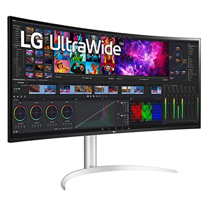LG UltraWide Monitor Curved 49WQ95C, 49 Inch, 5120 x 1440, 144Hz, Nano IPS Display, VESA Display HDR 400, Nvidia G-sync Compatible, AMD FreeSync, Stereo Speakers, Ergonomic Design, USB Type-C, HDMI
