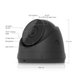 UniFi G5 Turret Ultra Black Edition Ubiquiti 2K HD PoE Surveillance Camera, Wide Angle 102.4°, 30 m Night Vision, AI Detection, Microphone, PoE Connector, Weatherproof UVC-G5-TURRET-ULTRA