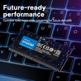 Crucial DDR5 RAM 64GB Kit (2x32GB) 4800MHz SODIMM, Laptop Computer Memory, Mini PC, CL40 - CT2K32G48C40S5